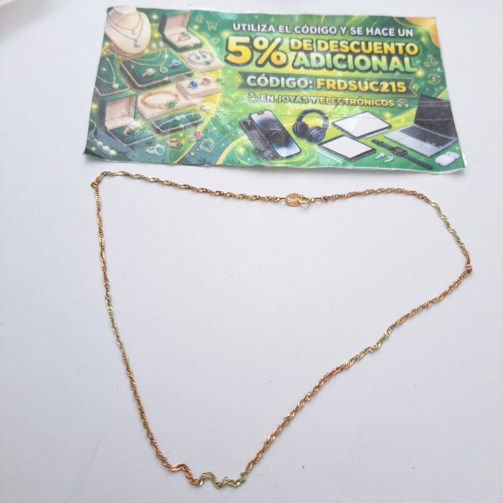 CADENA ORO 10 K 1,20 GRMS (SEMINUEVO)