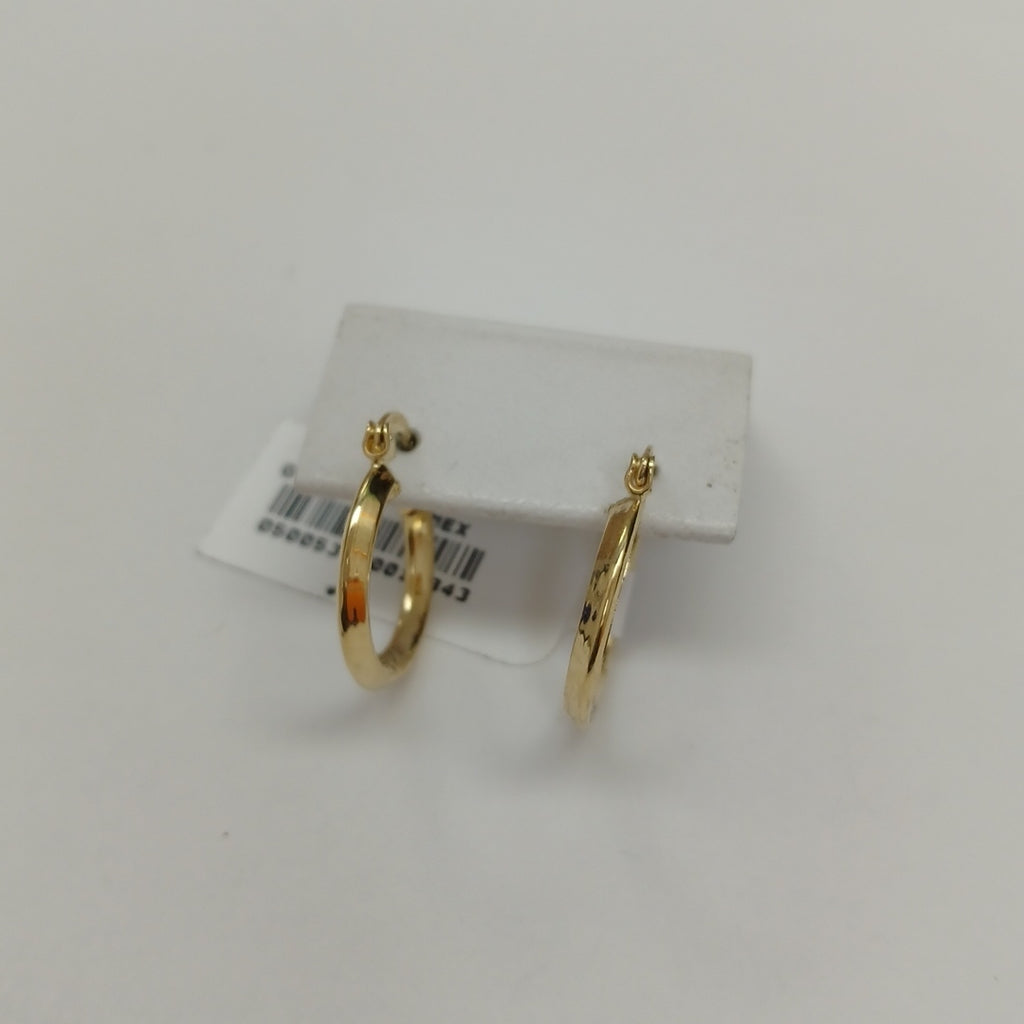 ARETES ARRACADAS CON CIRCONIAS 14K 2.4 GR (NUEVO)