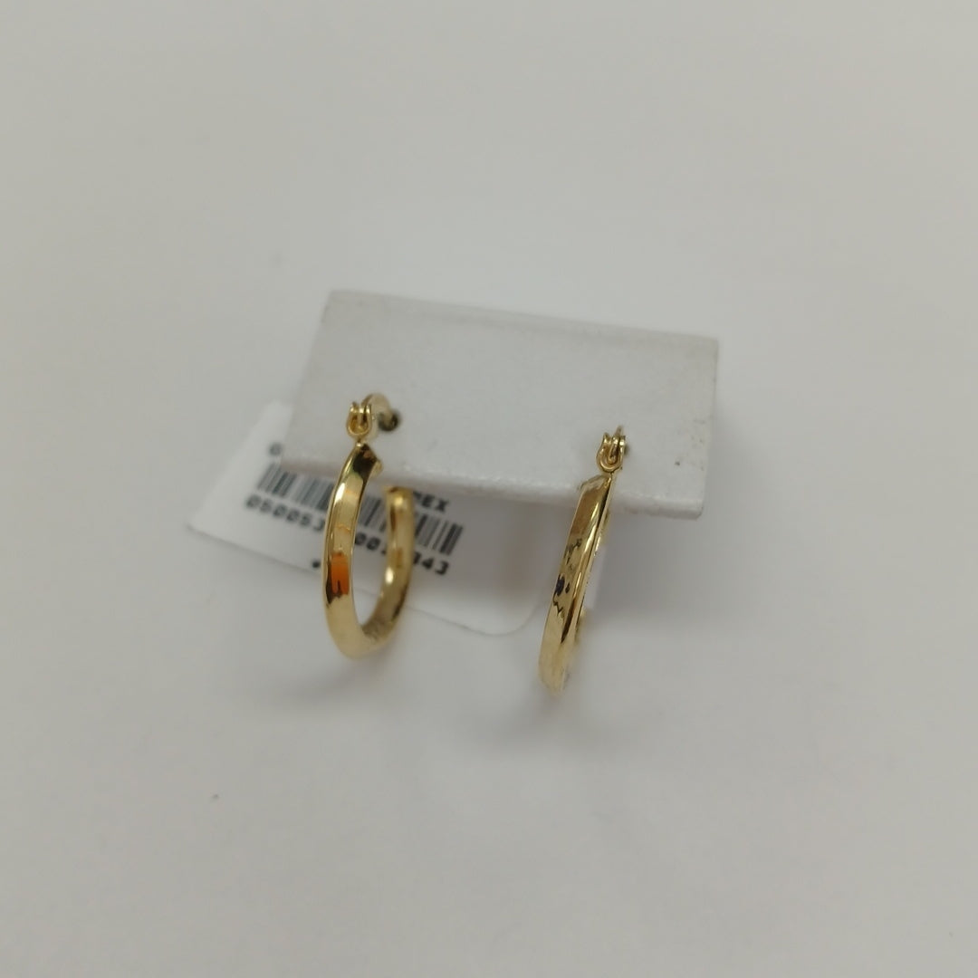 ARETES ARRACADAS CON CIRCONIAS 14K 2.4 GR (NUEVO)