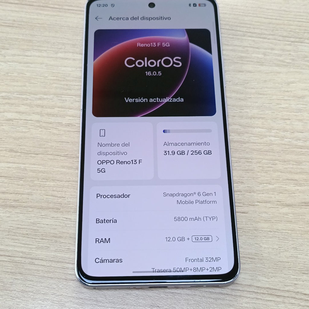 CELULAR OPPO RENO 13F 5G CPH2699 (2025) 256 GB 12 GB RAM (SEMINUEVO)