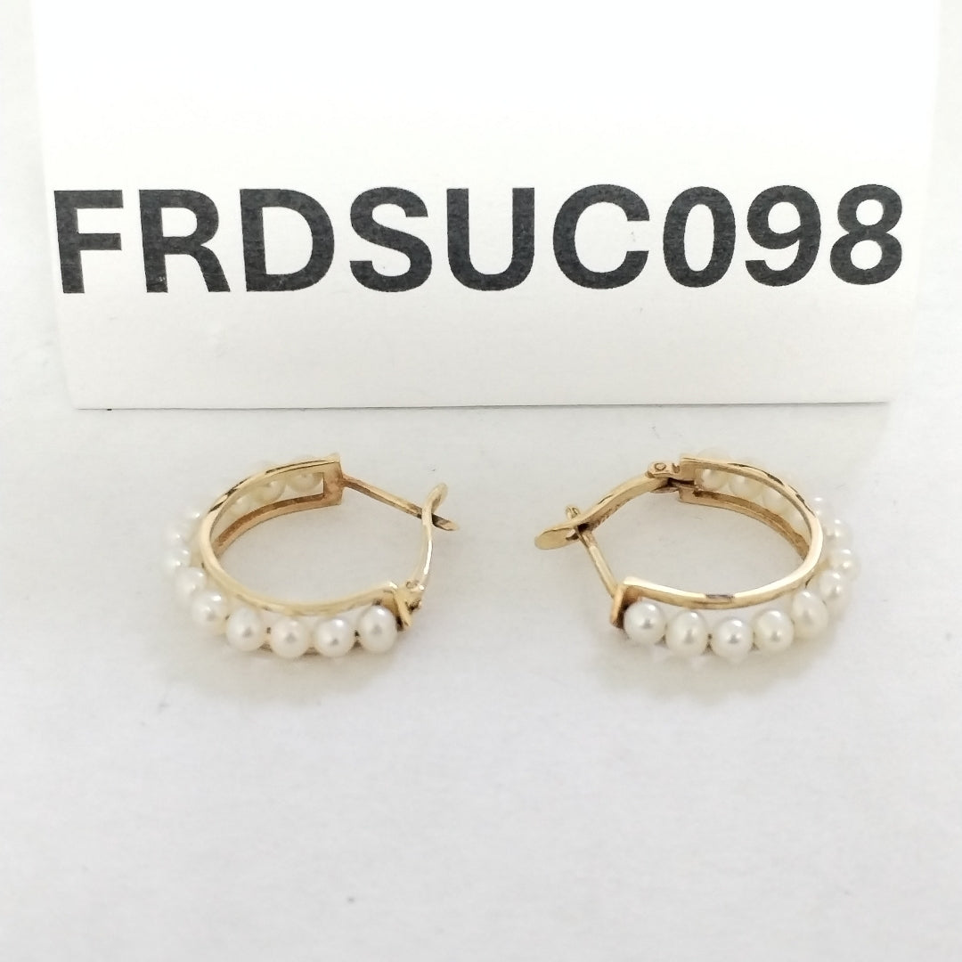 ARRACADAS PAR ORO 14 K 3.6 GRMS (SEMINUEVO)