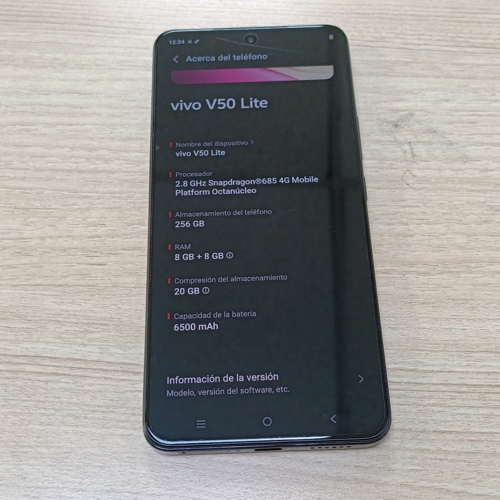 CELULAR VIVO V50 LITE V2441 (2025) 256 GB 8 GB RAM (SEMINUEVO)