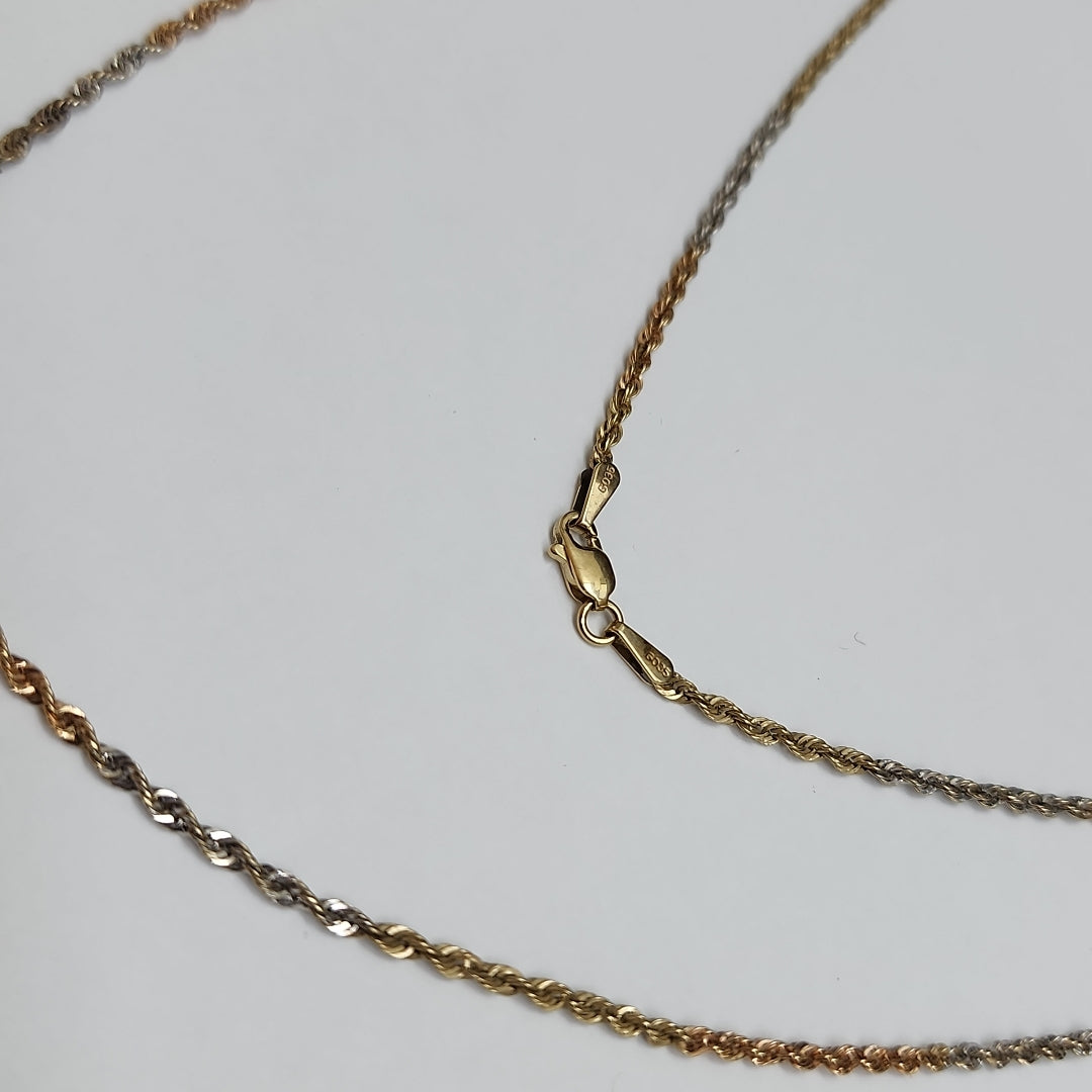 CADENA ORO COMBINADO 10 K 1,70 GRMS (SEMINUEVO)