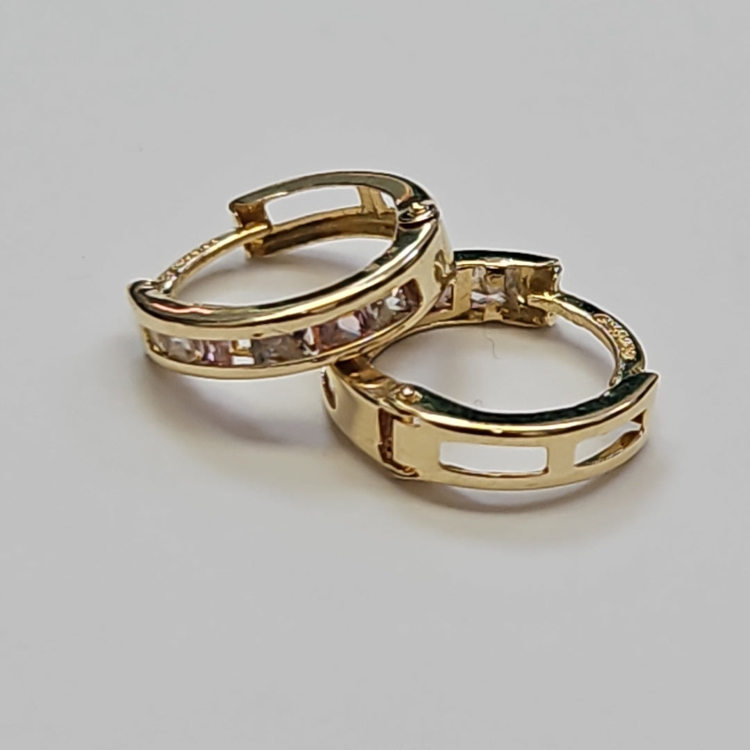 ARRACADAS PAR ORO 14 K 0.8 GRMS (SEMINUEVO)