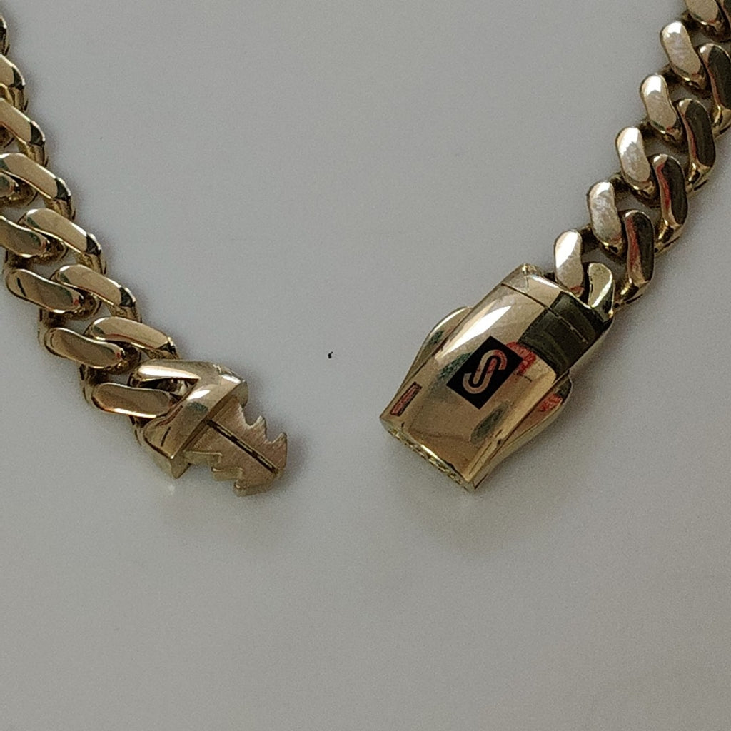 PULSERA CABALLERO MONACO ORO 14K 8 (NUEVO)