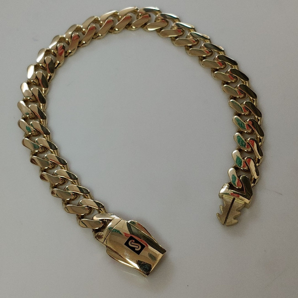 PULSERA CABALLERO MONACO ORO 14K 13.1 (NUEVO)