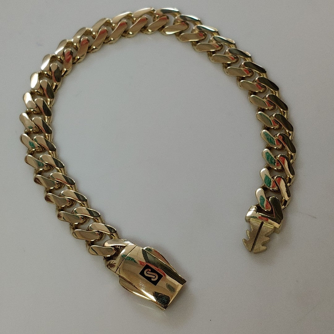 PULSERA CABALLERO MONACO ORO 14K 13.1 (NUEVO)