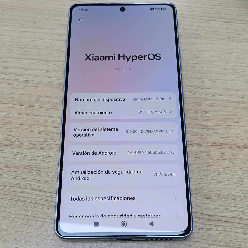 CELULAR XIAOMI REDMI NOTE 13 PRO 23117RA68G (2023) 256 GB 8 GB RAM (SEMINUEVO)