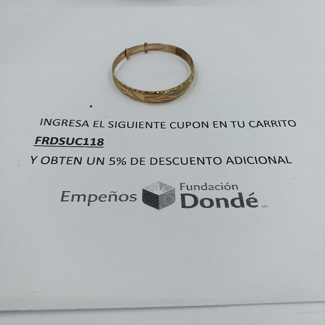 PULSERA ORO 10 K 4.5 GRMS (SEMINUEVO)