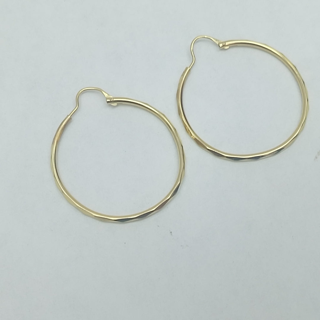 ARRACADAS PAR ORO 14 K 1.6 GRMS (SEMINUEVO)