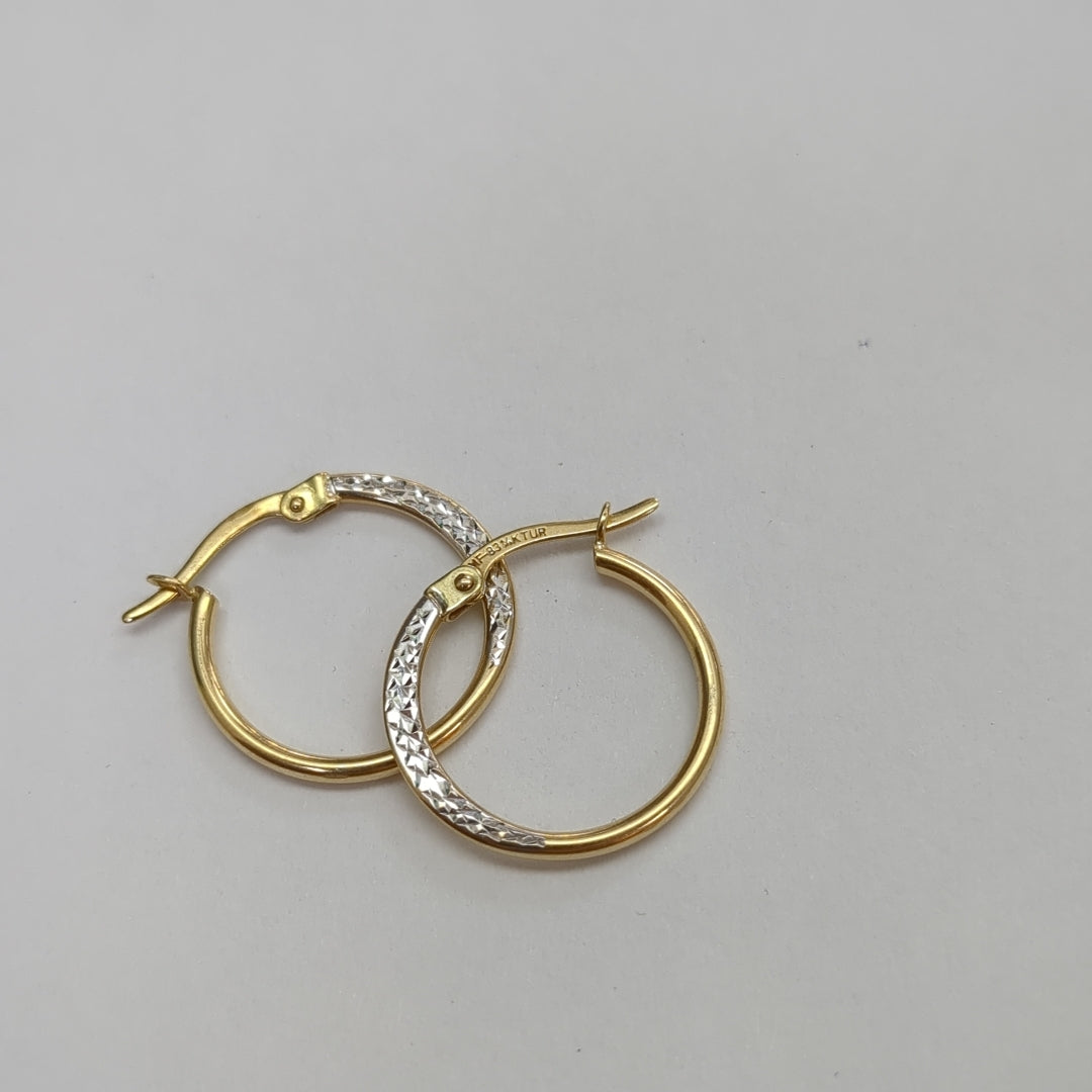 ARRACADAS PAR ORO 14 K 1.1 GRMS (SEMINUEVO)