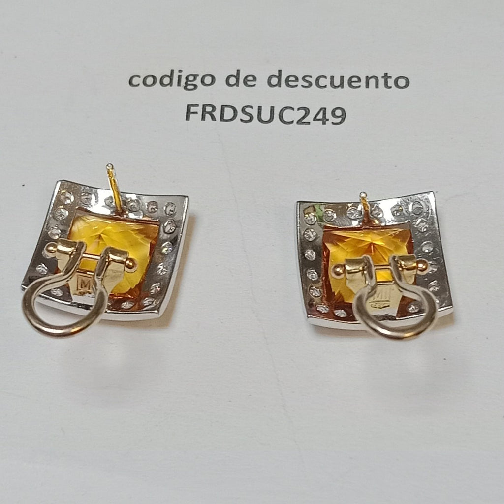 ARETES PAR ORO 14 K 7.2 GRMS (SEMINUEVO)