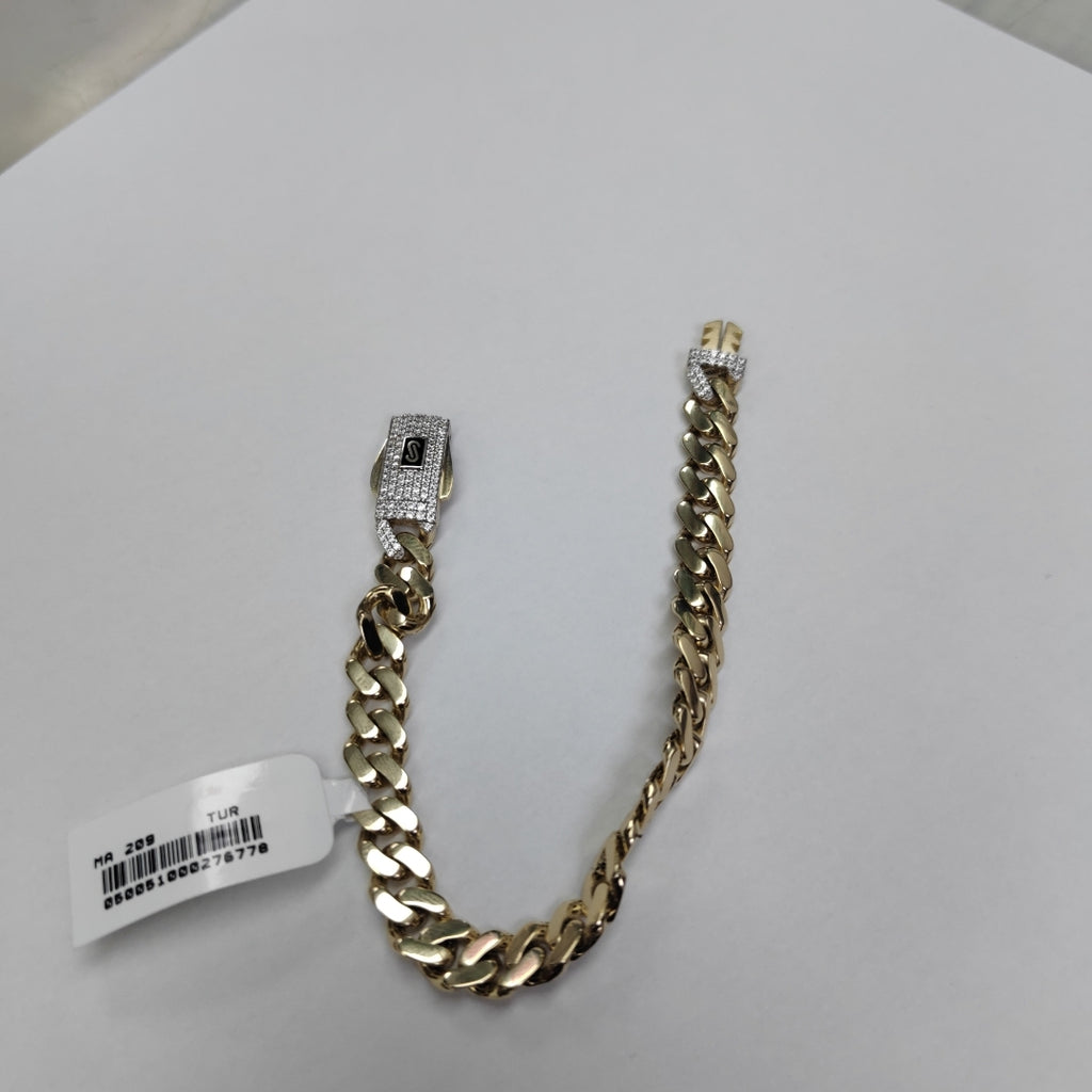 PULSERA MONACO ORO 14K 10.4 (NUEVO)