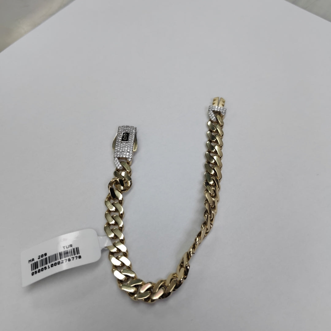 PULSERA MONACO ORO 14K 10.4 (NUEVO)
