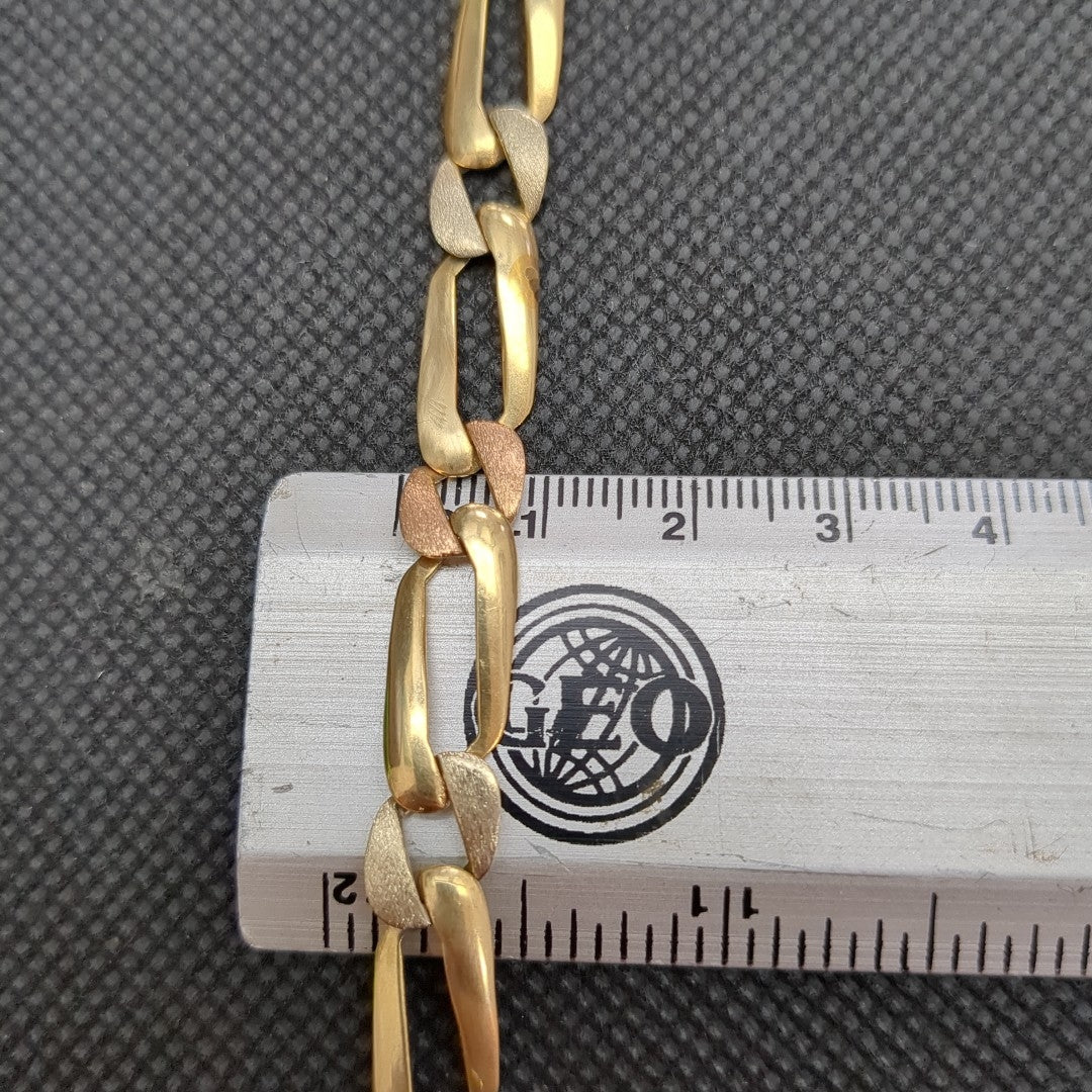 PULSERA ORO COMBINADO 14 K 9,90 GRMS (SEMINUEVO)