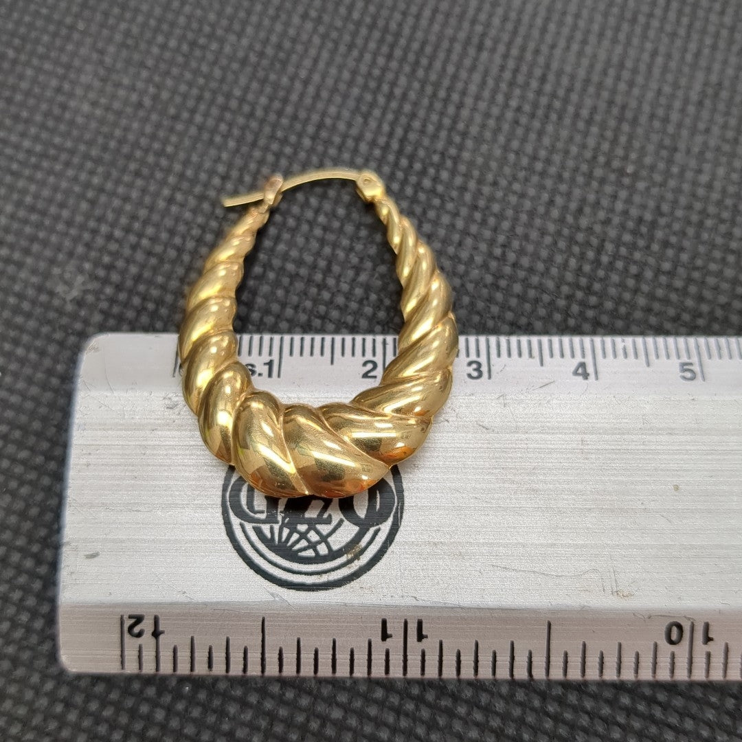 ARRACADAS PAR ORO 14 K 3,90 GRMS (SEMINUEVO)