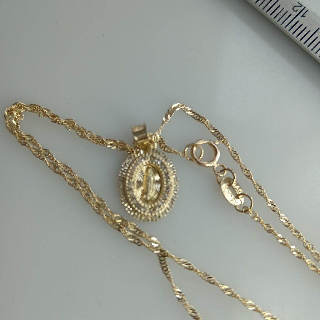 CADENA, DIJE ORO 10 K 1.7 GRMS (SEMINUEVO)