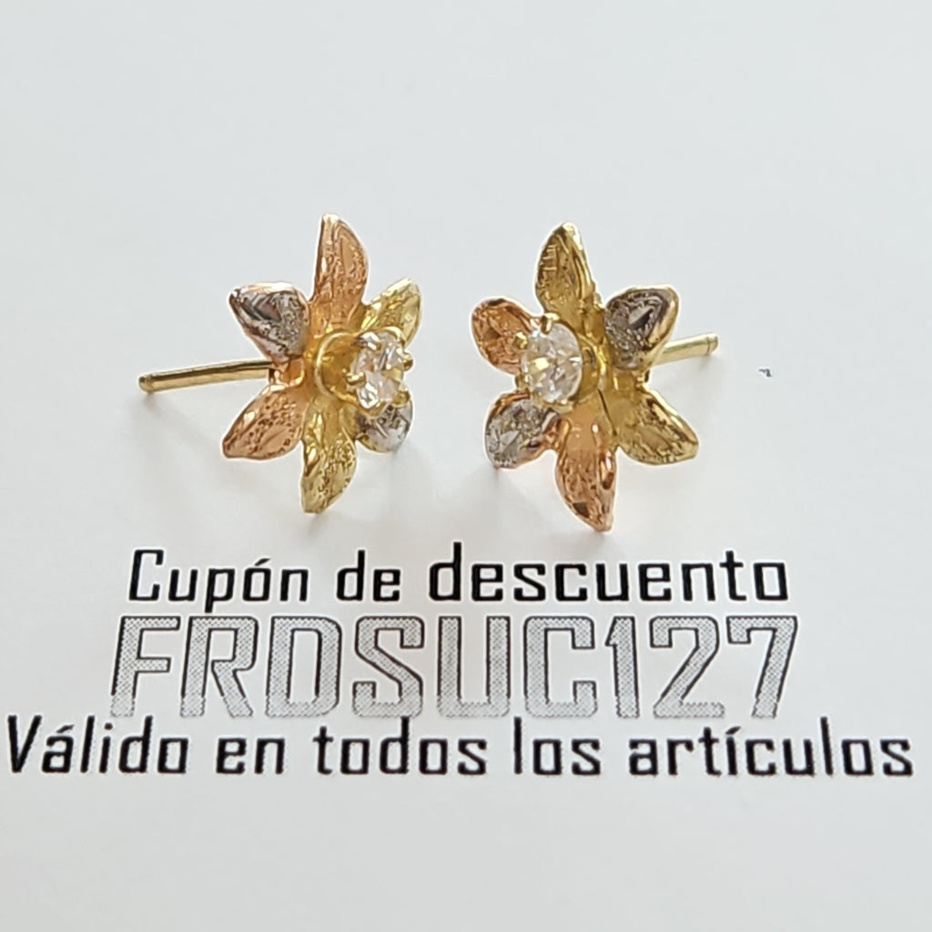 BROQUELES PAR ORO 14 K 1.1 GRMS (SEMINUEVO)