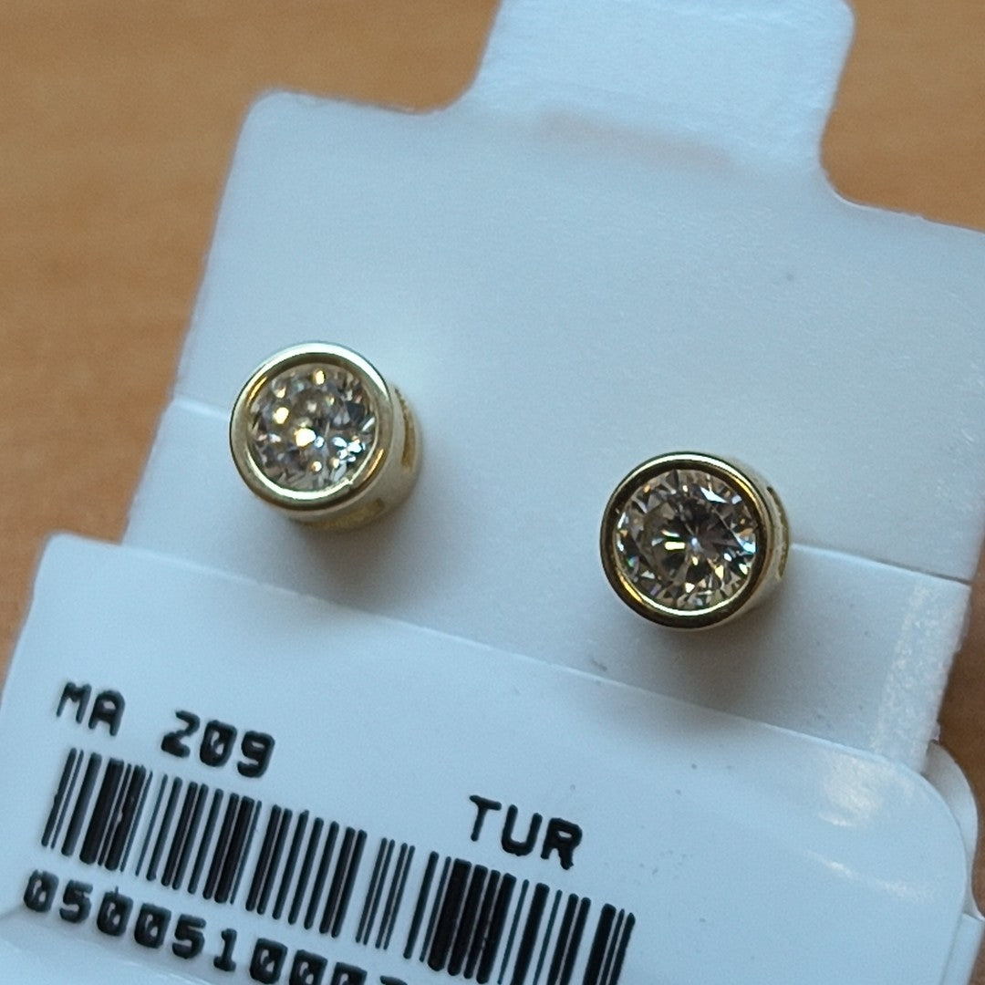 BROQUELES ORO 14K 1.2 (NUEVO)