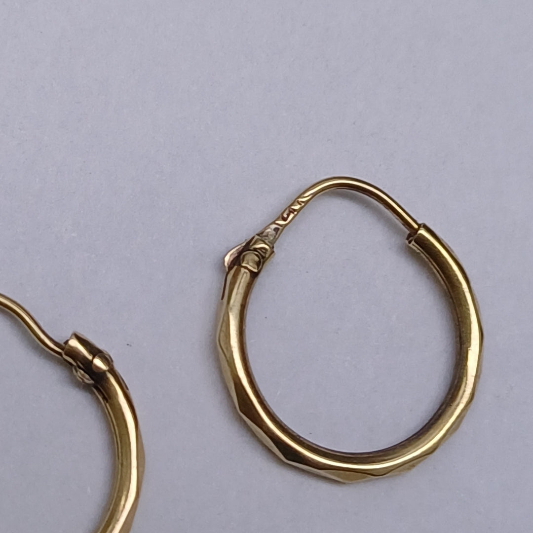 ARRACADAS PAR ORO 14 K 0.9 GRMS (SEMINUEVO)