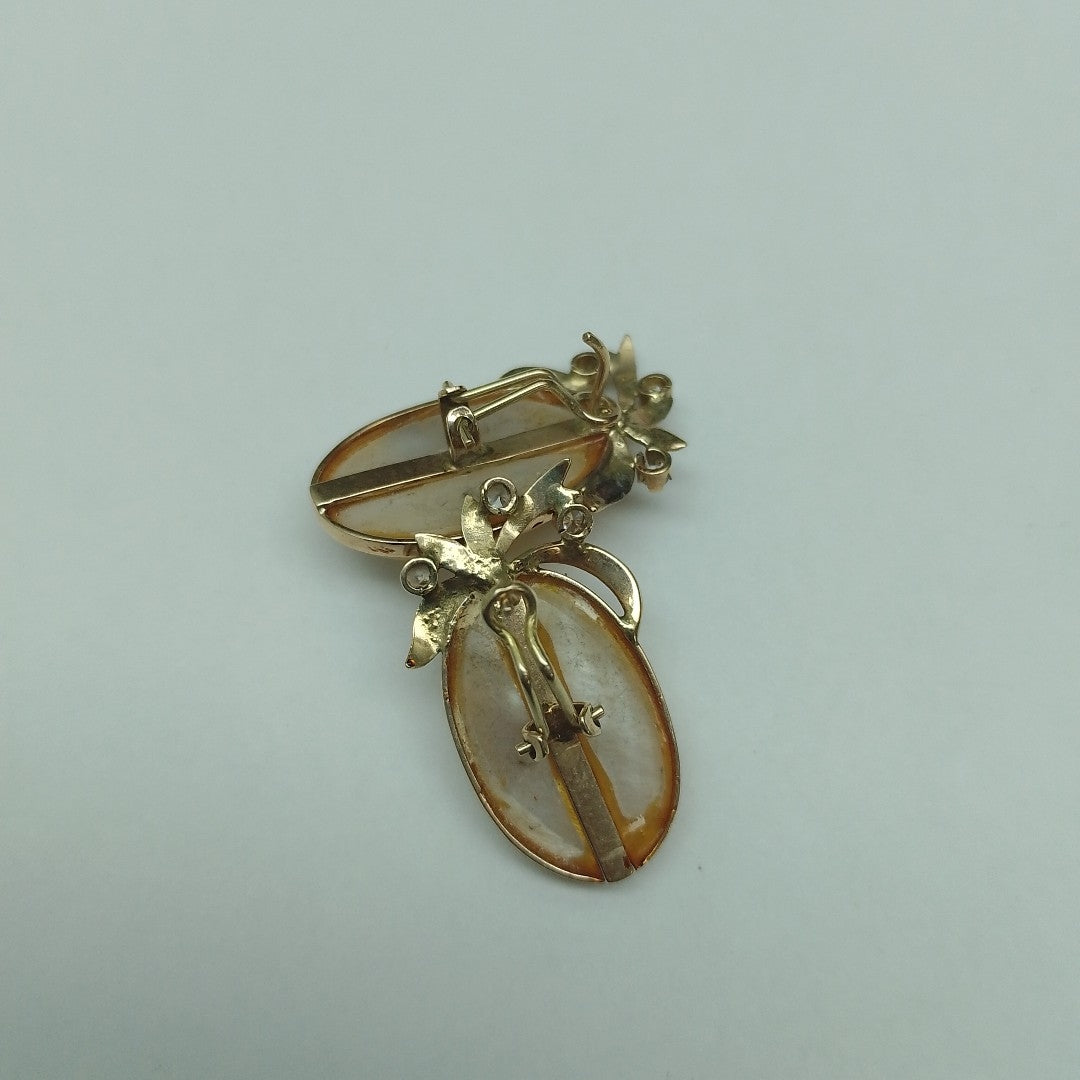 ARETES PAR ORO 10 K 7.2 GRMS (SEMINUEVO)