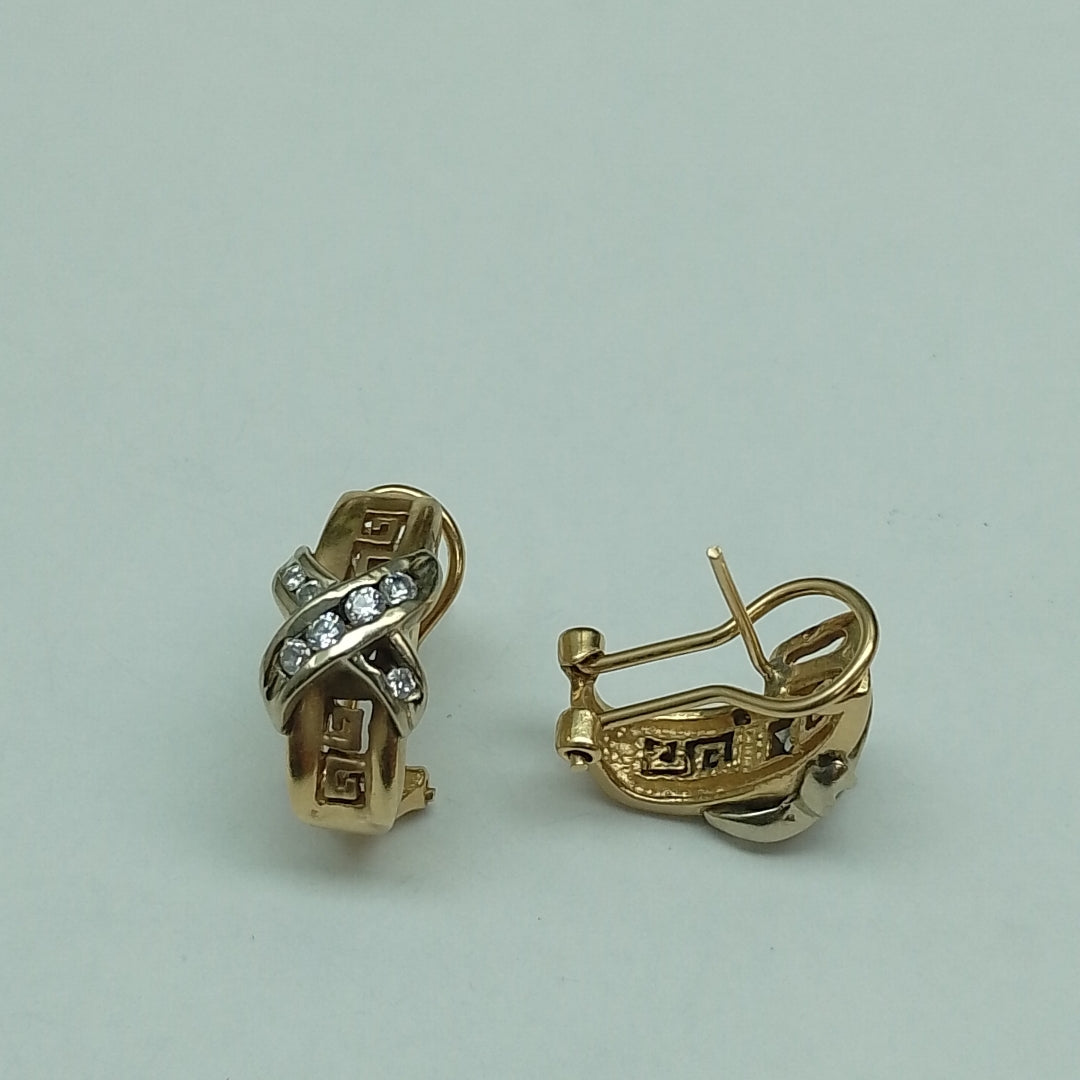 ARETES PAR ORO 14 K 6.6 GRMS (SEMINUEVO)