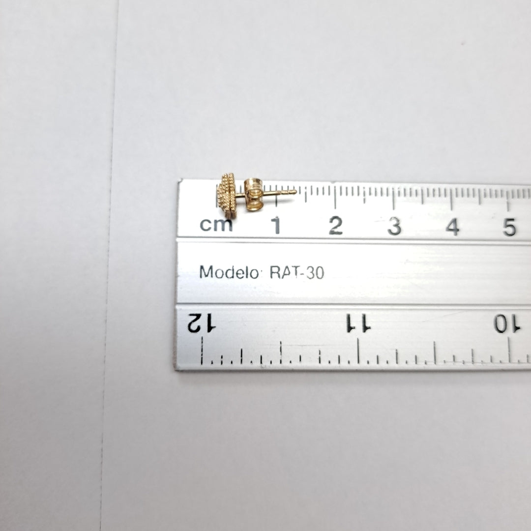 BROQUELES ORO 14K 1.5 (NUEVO)
