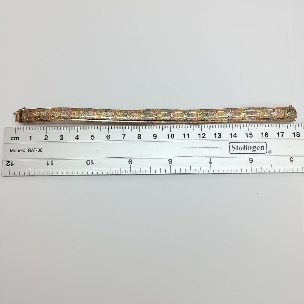 PULSERA ORO, RODIADO 14 K 15.3 GRMS (SEMINUEVO)