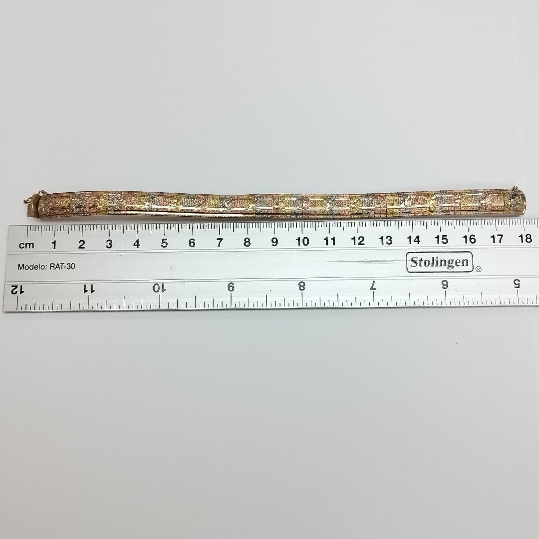 PULSERA ORO, RODIADO 14 K 15.3 GRMS (SEMINUEVO)