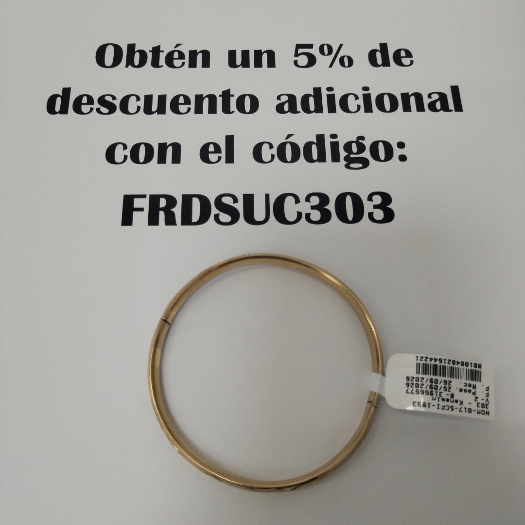 PULSERA RIGIDA ORO 14 K 8.5 GRMS (SEMINUEVO)