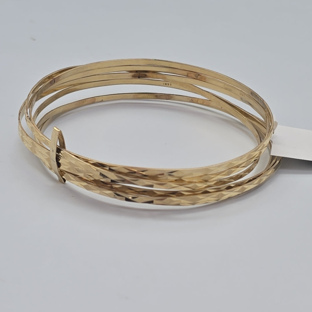 SEMANARIO DE PULSERAS ORO 14 K 20.2 GRMS (SEMINUEVO)
