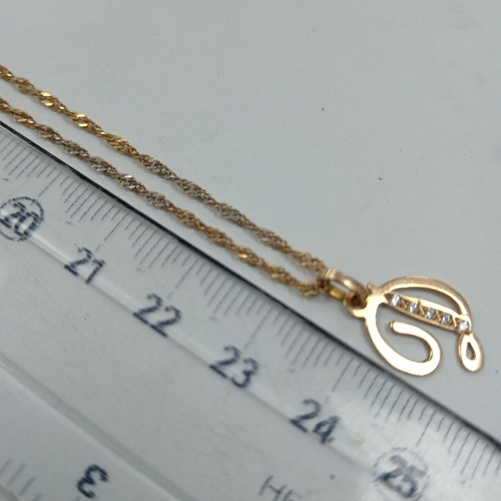 CADENA, DIJE ORO 14 K 2.9 GRMS (SEMINUEVO)