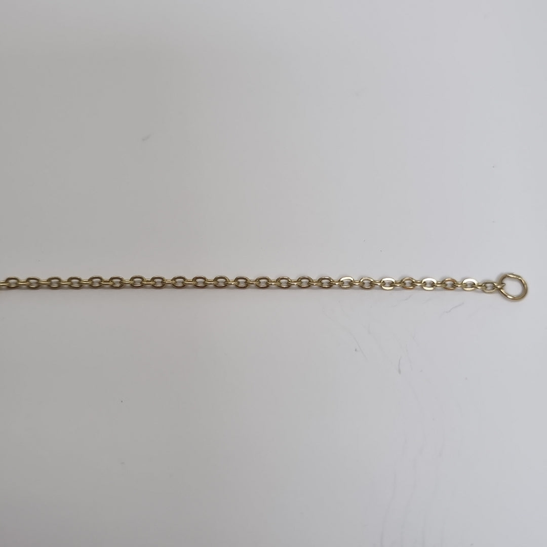 PULSERA TEJIDO ESPECIAL FIG AROS UNIDOS C CIRCS 14K 18 CM 2.1 GR (NUEVO)