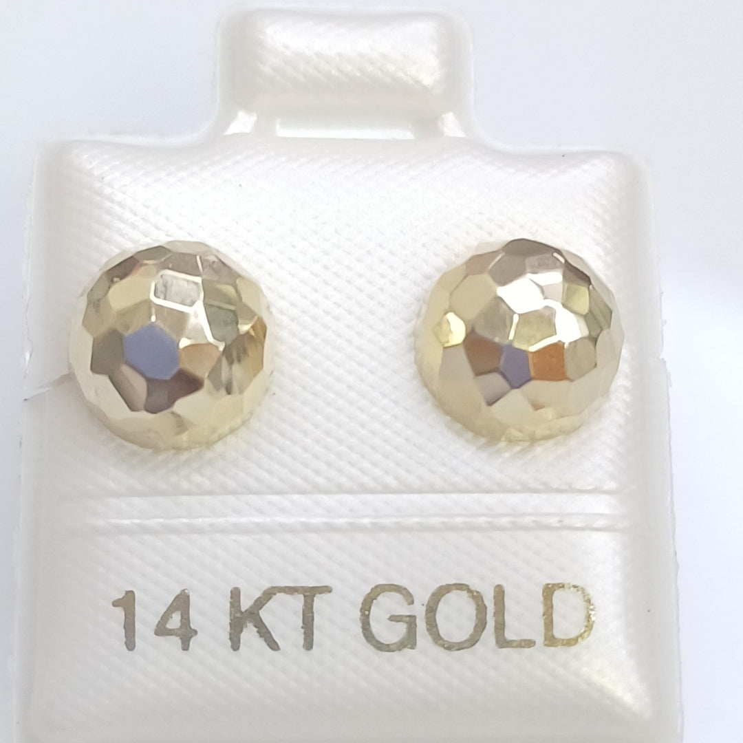 BROQUELES ORO 14K 1.2 (NUEVO)