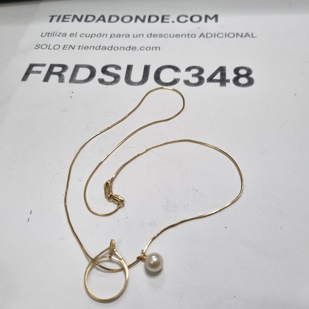 ANILLITO, GARGANTILLA ORO 14 K 3.9 GRMS (SEMINUEVO)