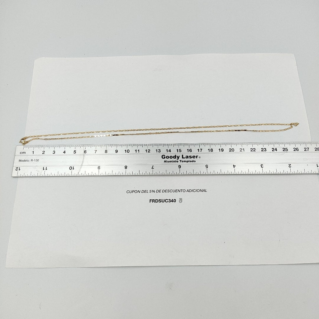 CADENA ORO,ORO COMBINADO 14 K 2,50 GRMS (SEMINUEVO)