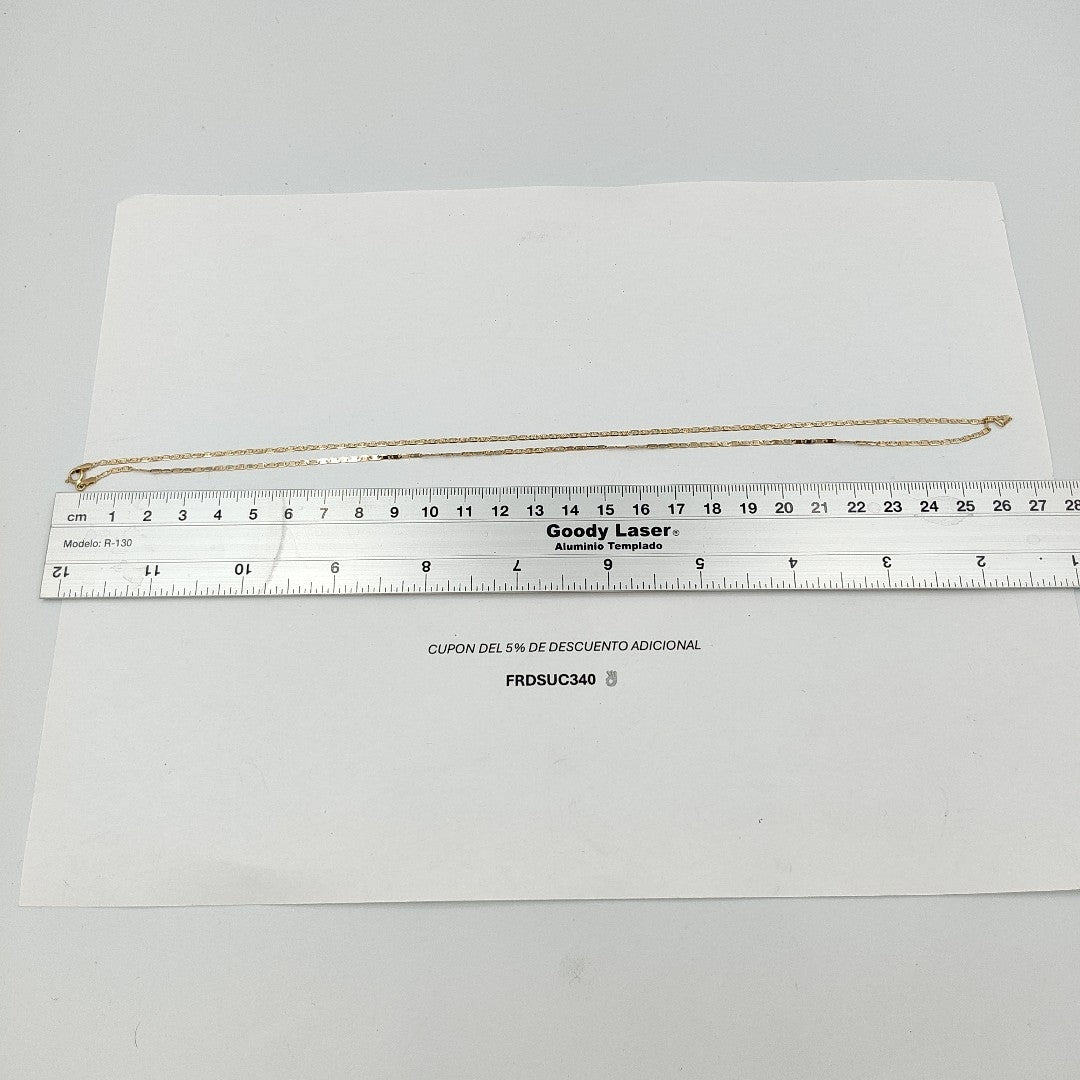 CADENA ORO,ORO COMBINADO 14 K 2,50 GRMS (SEMINUEVO)