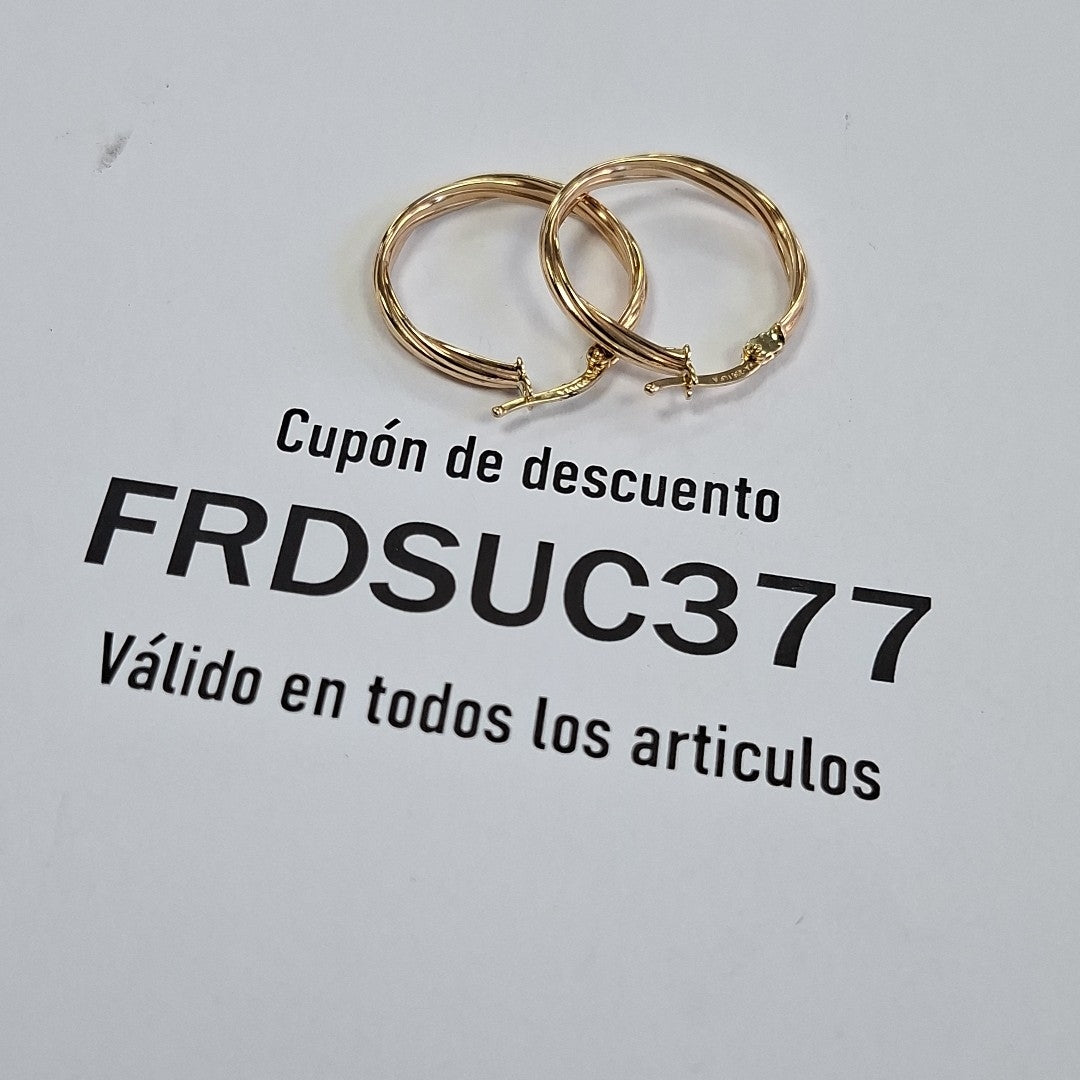 ARRACADAS ORO 14K 2.6 (NUEVO)