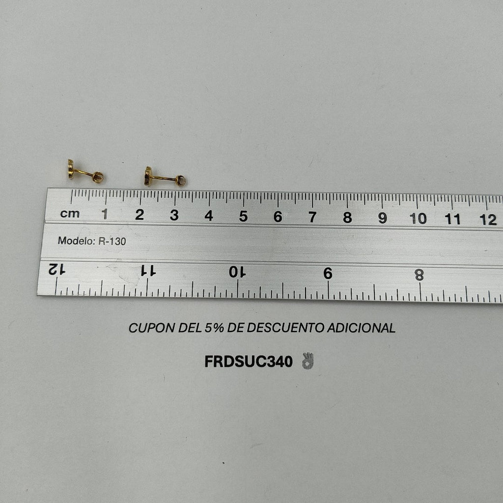 BROQUELES PAR ORO 14 K 0,50 GRMS (SEMINUEVO)