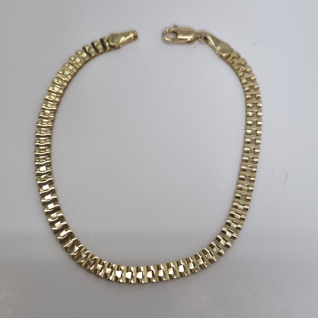 PULSERA ESPECIAL 14K 18 CM 3.9 GR (NUEVO)