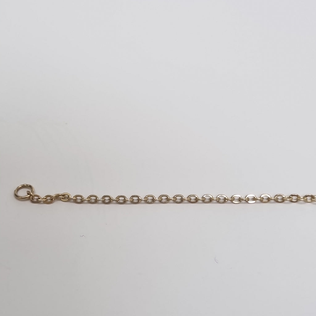 PULSERA TEJIDO ESPECIAL FIG FLORES 14K 18 CM 2 GR (NUEVO)