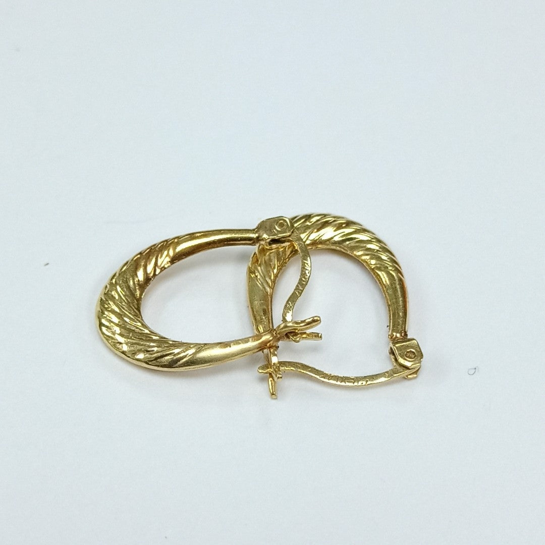 ARRACADAS PAR ORO 14 K 0.9 GRMS (SEMINUEVO)