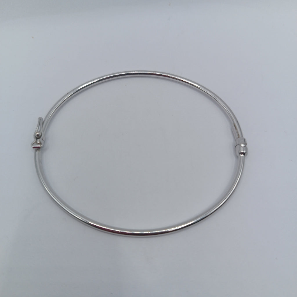 PULSERA RIGIDA ORO BLANCO 14 K 2.9 GRMS (SEMINUEVO)