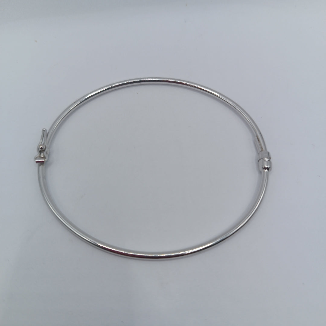PULSERA RIGIDA ORO BLANCO 14 K 2.9 GRMS (SEMINUEVO)