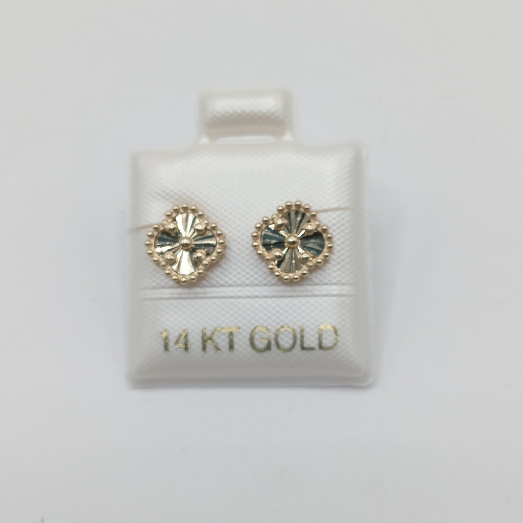 BROQUELES ORO 14K 1.5 (NUEVO)