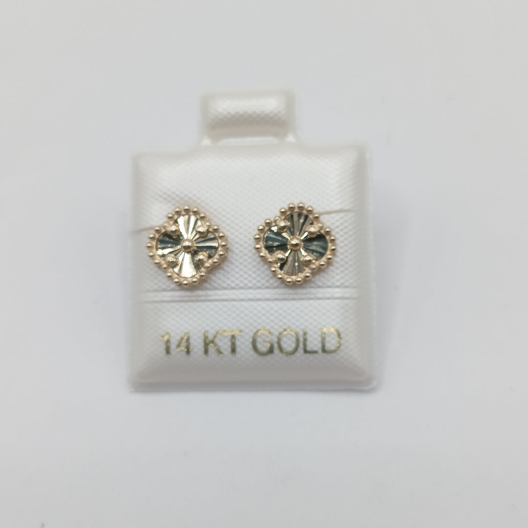 BROQUELES ORO 14K 1.5 (NUEVO)