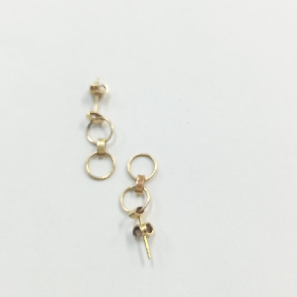 ARETES PAR ORO 14 K 1,40 GRMS (SEMINUEVO)