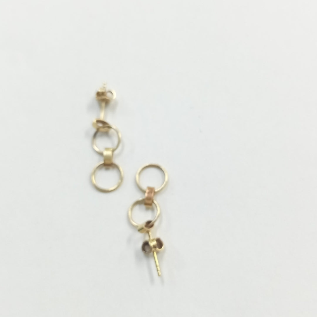 ARETES PAR ORO 14 K 1,40 GRMS (SEMINUEVO)