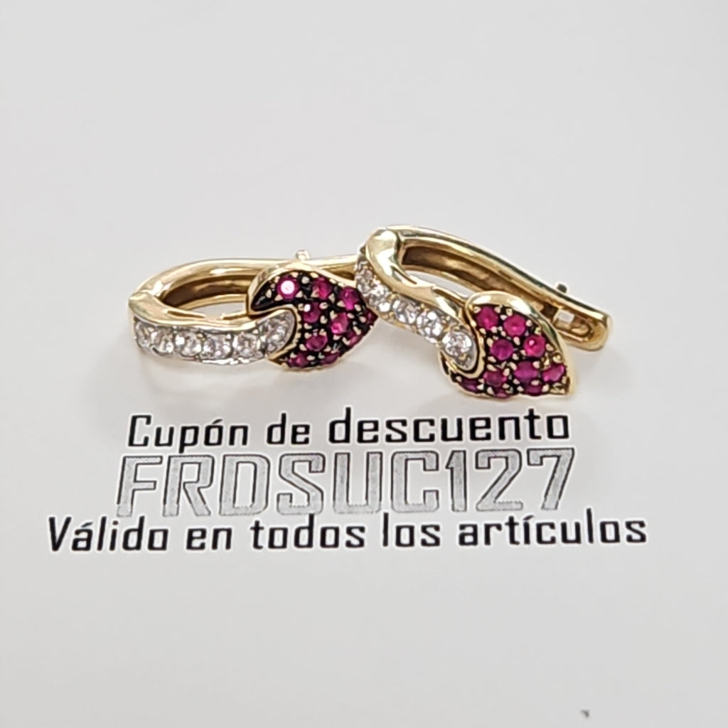 ARETES PAR ORO 14 K 4.2 GRMS (SEMINUEVO)