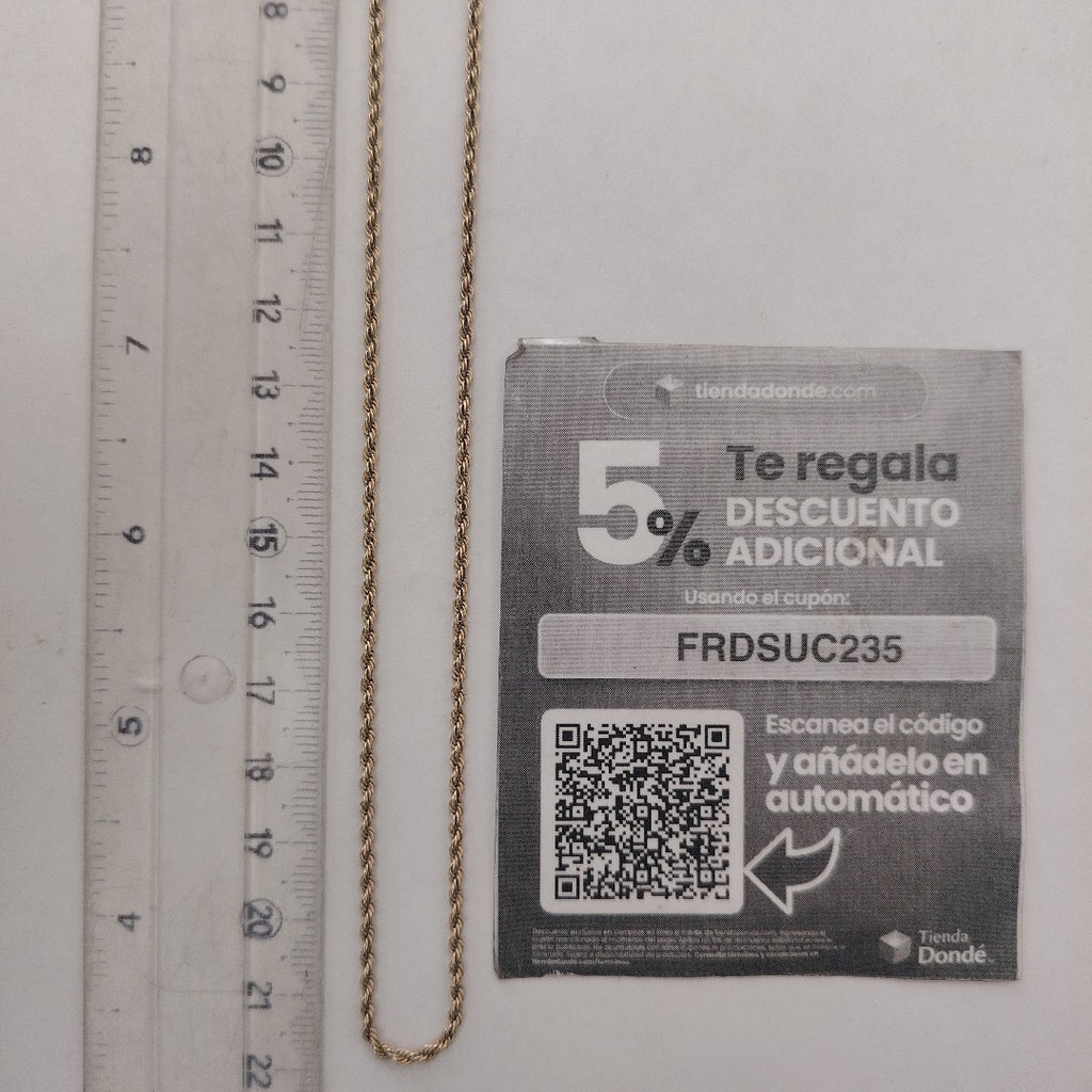 CADENA ORO 10 K 1.8 GRMS (SEMINUEVO)